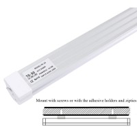 12Inch 1200 Lm Led Under Cabinet Light T8 Integrated Tube Light Fixture For Utility Shop Light Ceiling Lighting With Onoff Sw