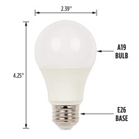 Westinghouse Lighting 5229000 14 Watt (100 Watt Equivalent) A19 Daylight Led Light Bulb, Medium Base, Clear