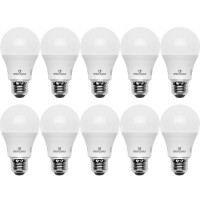 Great Eagle Lighting Corporation A19 Led Light Bulb, 9W (60W Equivalent), Ul Listed, 4000K (Cool White), 750 Lumens, Non-Dimmable, Standard Replacement (10 Pack)