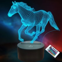 Horse Gifts For Girls, Horse Night Light Horse Lamp With Remote Control 16 Colors Changing For Kids Room Holiday Xmas Gifts