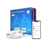 Meross Smart Led Strip Lights, 16.4Ft Wifi Strip Works With Apple Homekit, Alexa, Google Home, And Smartthings, 16 Million Colors With App Control, Rgb Lights For Bedroom, Cabinet, Kitchen, Ul Listed