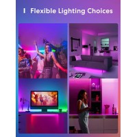 Meross Smart Led Strip Lights, 16.4Ft Wifi Strip Works With Apple Homekit, Alexa, Google Home, And Smartthings, 16 Million Colors With App Control, Rgb Lights For Bedroom, Cabinet, Kitchen, Ul Listed