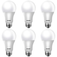 Energetic 60W Equivalent, A19 Led Light Bulb, 3000K Warm White, E26 Medium Base, Non-Dimmable Led Light Bulb, 750Lm, Ul Listed 6 Pack