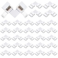 Lightingwill 30Pack Rgb L-Shape Connector