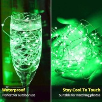 Brightown 12 Pack St Patricks Day Led Fairy Lights Battery Operated String Lights Waterproof Silver Wire 7 Ft 20 Led Firefly S