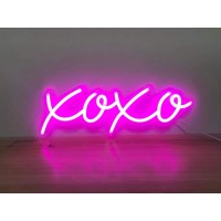 Ulalaza Neon Light Sign Led Xoxo Night Lights Usb Operated Decorative Marquee Sign Bar Pub Store Club Garage Home Party Decor