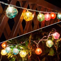 Nautical Fishing Float String Lights Beach Themed Buoy String Lights Set Of 10 Multicolor String Lights For Indoor Home Decor A