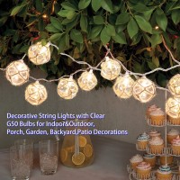 Nautical Fish Float String Lights Outdoor Beach String Lights Set Of 10 Clear G50 Ball Nautical Float Lights String For Room Wa