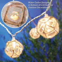 Nautical Fish Float String Lights Outdoor Beach String Lights Set Of 10 Clear G50 Ball Nautical Float Lights String For Room Wa