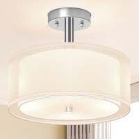 Ganiude Modern 3-Lights Semi Flush Mount Light Fixture, 12