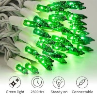 St Patricks Day Mini String Lights 100 Count 27 Feet Detachable Incandescent Bulb Waterproof Green Fairy Lights Plug In For I