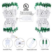 St Patricks Day Mini String Lights 100 Count 27 Feet Detachable Incandescent Bulb Waterproof Green Fairy Lights Plug In For I