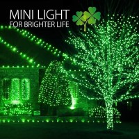 St Patricks Day Mini String Lights 100 Count 27 Feet Detachable Incandescent Bulb Waterproof Green Fairy Lights Plug In For I