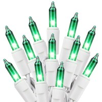 St Patricks Day Mini String Lights 100 Count 27 Feet Detachable Incandescent Bulb Waterproof Green Fairy Lights Plug In For I