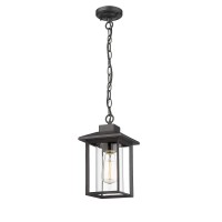 Rosient Outdoor Hanging Light Fixture, 1-Light Exterior Pendant Lantern, Outdoor Indoor Pendant Lights, Outdoor Pendant Lamp Fixture For Porch, Patio, Entryway