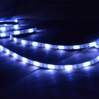 White Led Strip Lights Battery Powered Waterproof 8 Mode Remote Led Light Strip For Riding At Night Party Camping Tent Hurrican