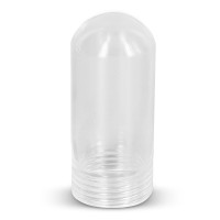 Ohlectric Tubular G9 Glass Cover - Threaded Bulb Cover - Sturdy Clear Glass Protectant For Bulb - Heat Resistance Up To 500C - 2.25