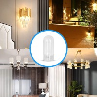 Ohlectric Tubular G9 Glass Cover - Threaded Bulb Cover - Sturdy Clear Glass Protectant For Bulb - Heat Resistance Up To 500C - 2.25