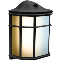 Sunlite 88681-Su Led Classic Lantern Style Outdoor Fixture, 12W (75W Equivalent), 800 Lmns, Built-In Photocell, Color Temperature Selectable 3000K/4000K/5000K