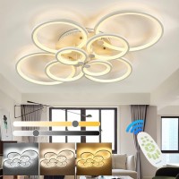 Xemqener 100W Dimmable Led Ceiling Light, 2800K-6000K Color Changing And Brightness Adjustable Lighting Fixture