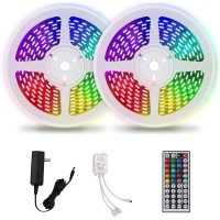 Energetic Smarter Lighting Led Strip Lights Led Strip Lights Waterproof 328Ft2 Rolls Of 164Ft Rgb Color Changing With 44 Ke