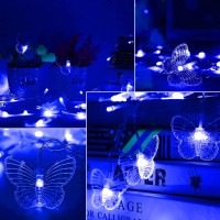 Curtain Butterfly String Light 20Ft 120Led Window Usb Fairy Lights 24 Butterfly 8 Modes With Remote Control For Room Bedroom Pat