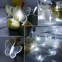 Curtain Butterfly String Light 20Ft 120Led Window Usb Fairy Lights 24 Butterfly 8 Modes With Remote Control For Room Bedroom Pat