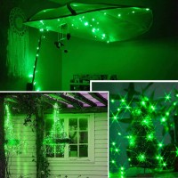 Ruichen Copper Wire Fairy Lights Plug In 33 Ft 100 Led String Lights With Spool, Green