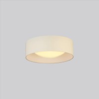 Eglo Orme 12 In. Flush Mount Ceiling Led Dimmable Light Fixture For Living Room, Bedroom, Hallway, White