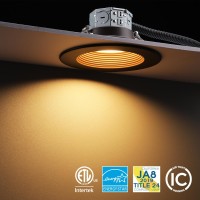 Torchstar 8Pack 5Cct 6 Inch Led Integrated Canless Led Recessed Lighting With Jbox Antiglare Deep Baffle Cri90 Dimmable Cei