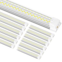 Onlylux 8Ft Led Shop Light 8 100W 15000Lm 6000K 12 Pack 8 Foot Linkable Led Shop Lights With Plug Fixture For Garage Worksh