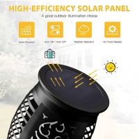 Solar Tiki Torch Lights With Flickering Flames For Garden Torch Stake Light Outdoor Decorative Waterproof Landscape Flame Ligh