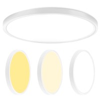 Cycevsun 4 Pack Dimmable Flush Mount Ceiling Light 12 Inch 3 Color Temp Selectable 20W Round White Etl