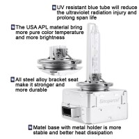 42rking temperature 40 105 C Input 916VOutput 80120V Bulbs Dimensions 354 x 13 inch Easy installation Plug and Play no tools needed Package includes 2x Xenon HID Bulbs 6000K 35W55W Here is the guide for Color Temperatures of HID bulbs 4300K White with yel