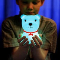 Zklili Kids Night Light, Cute Dog Night Light For Bedroom, Puppy Nightlights Birthday Gifts For Boys Girls Baby, Remote Control Usb Rechargeable Silicone Lamps, Animal Night Light