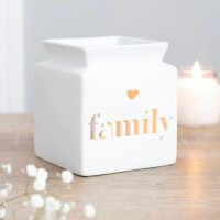 Our White Family Cut Out Oil Burner is a cute gift for your family and friends and would be a great memorial of your love for them