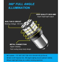 These 1157 brake light LED bulbs is a great choice for customers who are looking for a super bright output lightsnbspFeatures and Performance DetailsColor RedWorking Voltage 9V30V Fits 12V 24V VehiclesCurrent 350maLED Chip Type 39pcs 2835SMDDual Brightnes