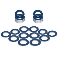 (24Pcs) Oil Drain Plug Gaskets Replacement For Toyota Lexus Scion Crush Washer Seals Replaces 9043012031 Aluminum