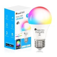 Ct Capetronix Smart Bulb, Alexa Light Bulb Work With Alexa,Google Home Echo Dot(No Hub Required), Wifi Color Changing Light Bulb, Rgbcw A19 E26 Equivalent 60W, Dimmable, 2.4Ghz Only, 4 Pack