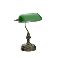 Liylan Green Glass Bankers Desk Lamp Vintage Desk Lamp Touch Control 3 Way Dimmable Table Lamp With Usb Charging Port Mid Cent