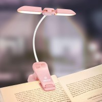 Vekkia 14 Led Rechargeable Book-Light For Reading At Night In Bed, Warm/White Reading Light With Clamp, 180