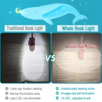 Vekkia 14 Led Rechargeable Book-Light For Reading At Night In Bed, Warm/White Reading Light With Clamp, 180