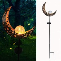 Vcuteka Solar Hummingbird Garden Lights Outdoor Decorative Solar Metal Glass Cross Stake Lights Outdoor Decorative Stake Lighting Waterproof For Patio Yard Lawn Purple