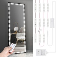 Kintion Led Vanity Mirror Light, Dimmable Hollywood Style 13Ft(4M) Ultra Bright White Lights, With Rf Remote, For Full Body Mirror, Makeup Vanity Table & Bathroom (Mirror Not Include)