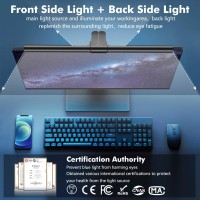 Oowolf Monitor Light Bar, Screen Light Bar,Cri=95 Desk Lamp For Eye-Caring,No Glare,Dual Light,Filter Blue-Light,3-Color Mode,Memory Dimming,E-Reading Task Lamp,Computer Light For Desk/Office/Home