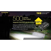 Nitecore Combo: Nitecore Tini 2 Dual Osram P8 Led Usb Rechargeable Keychain Light -500 Lumen Usb-C Rechargeable Keychain Flashlight With Eco-Sensa Type C Usb Cable