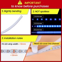 Muzata 20Pack 3.3Ft/1M Flexible Silver Led Channel With Milky White Led Cover Lens Bendable Aluminum Profile Housing Track For Strip Tape Light Anodized Curved Mount U106 1M Ww, Lb1