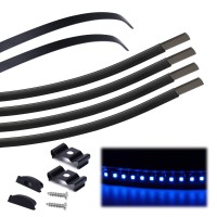 PACKING INCLUDEDThis 6 pack Ushape aluminum bendable LED channelsextrusionsprofiles come with 6pcs smoky transparent plastic cover 12pcs end caps 12pcs mounting clips 24pcs screws Each segment is 1M 33ft the total length is 6M the led channels can be cut 