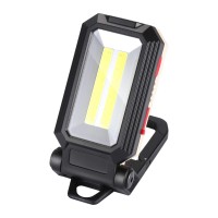 Led Work Light, Cob Rechargeable Magnetic Strong Light Work Light 15W 1200Lm, Hanging Buckle 3 Lighting Modes, Job Site Lighting For Car Repairing, Camping And Emergency