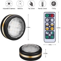 Leastyle Under Counter Lights For Kitchen,Led Puck Lights With Remote Control 6 Pack, Under Cabinet Lighting Battery Operated,Steps Lights Indoor, Stick-Up Lights